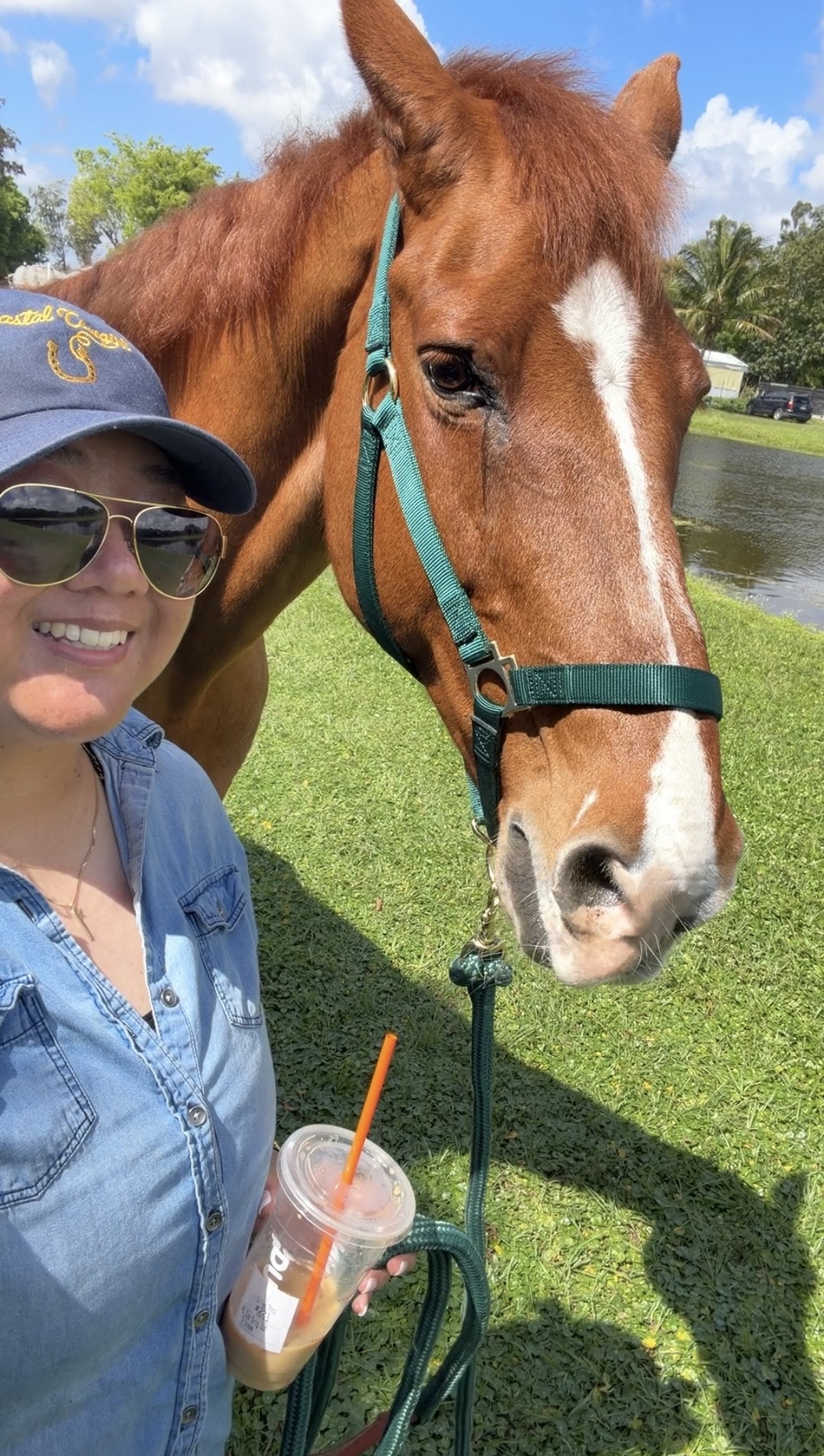 Kay Allen-Carr with her horse Geno